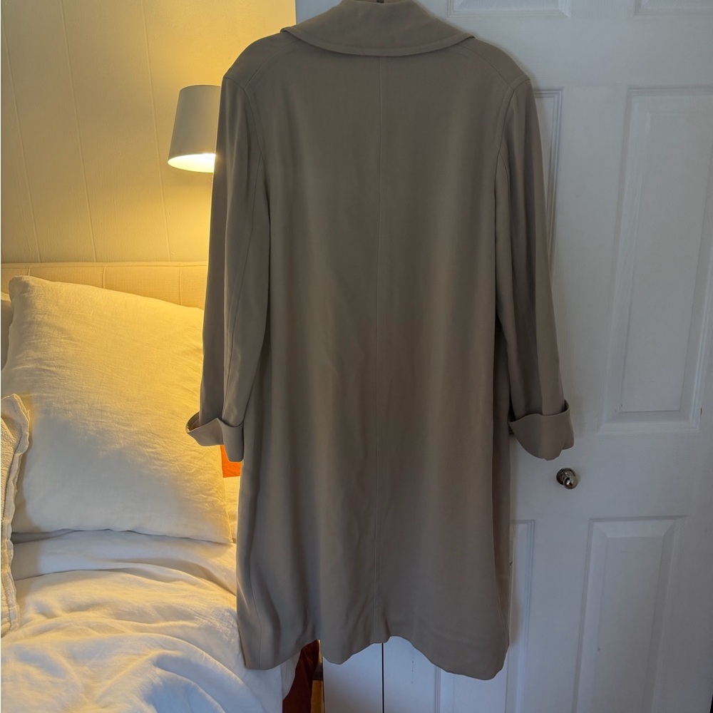 Calvin Klein Collection Vintage Fall 1994 Tan Double Breasted Coat - Picture 8 of 16